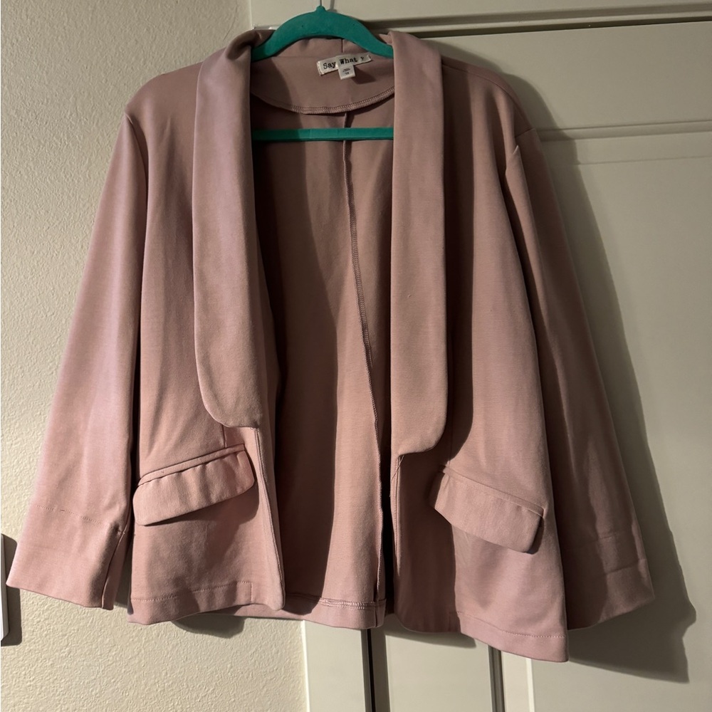 Say What? Soft Pink Blazer